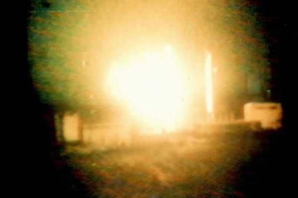 Реактор после бомбежки